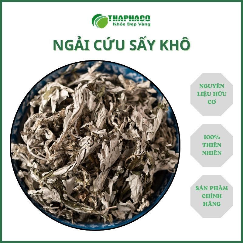 [Túi 1kg] Trà ngải cứu sấy khô - Hàng sạch thơm cao cấp - Thảo Dược THAPHACO