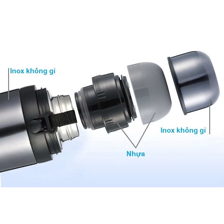 Bình giữ nhiệt LocknLock Easy Take LHC1439 Dung Tích 1L có dây đeo, thiết kế hiện đại - K-MALL