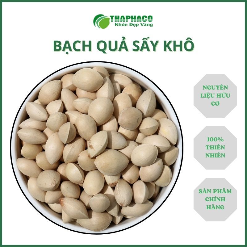 [1KG] Bạch quả sấy khô - Hàng sạch thơm cao cấp - Hàng chính hãng thảo dược THAPHACO