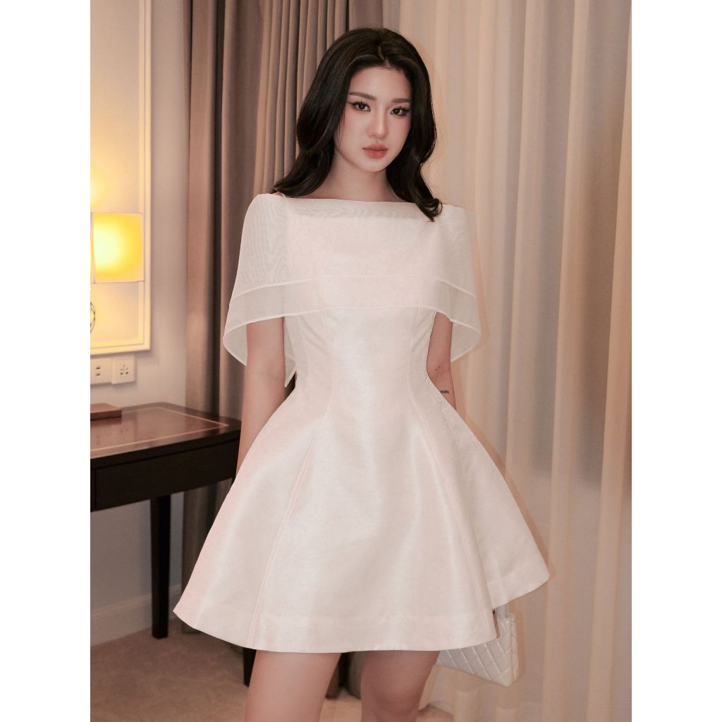 Ảnh JOVEN Đầm Nữ Cloe Hai Lớp Lót Lụa Không Co Dãn 3