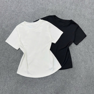 Set Đồ Bộ Bigsize Nữ Áo Thun Baby Tee Tay Ngắn Kèm Quần Kẻ Sọc Ống Rộng Basic Cho Chubby SET972