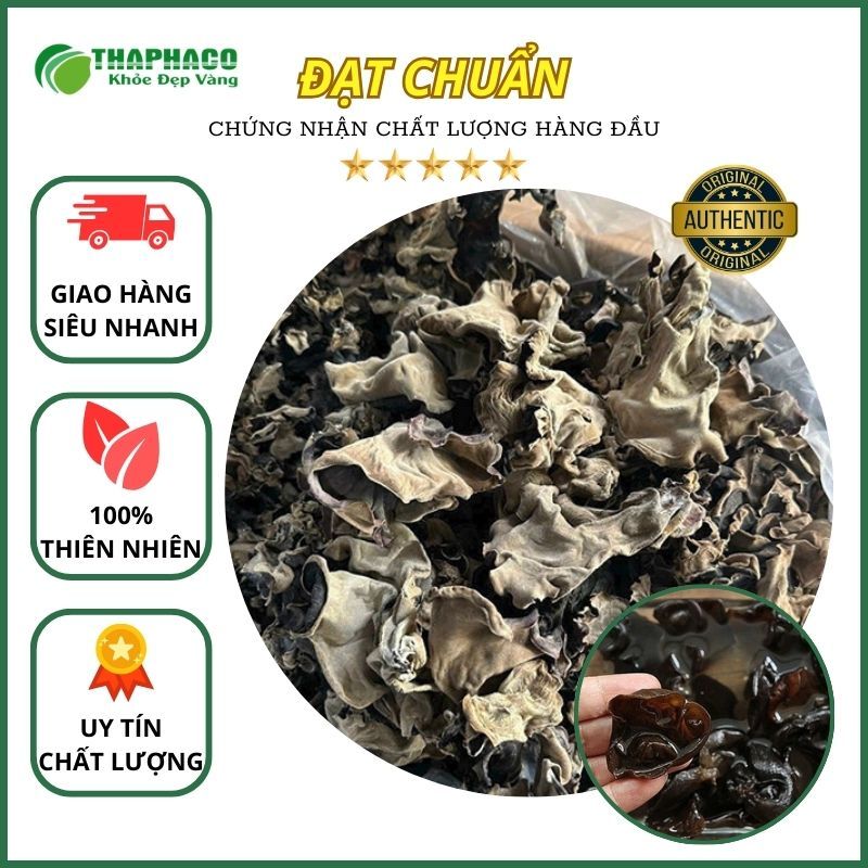 [Nấm Ngon] Mọc Nhỉ Rừng/Nấm Mèo Đen - Túi lớn loại 1kg - Siêu Ngon - Thaphaco