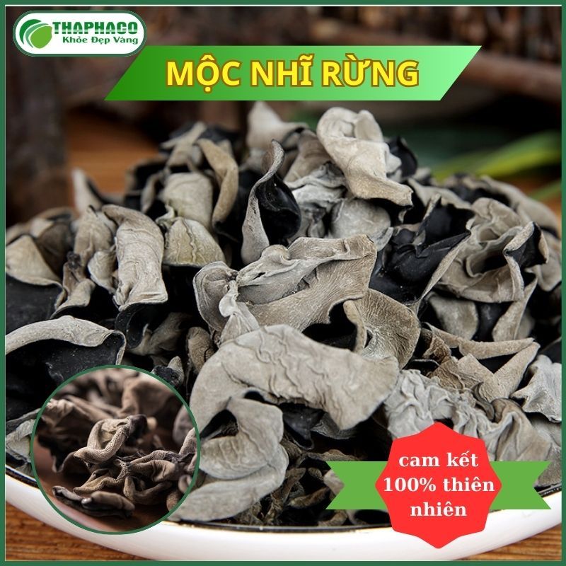 [Nấm Ngon] Mọc Nhỉ Rừng/Nấm Mèo Đen - Túi lớn loại 1kg - Siêu Ngon - Thaphaco