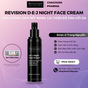 Kem dưỡng Revision Skincare D·E·J Night Face Cream Làm Giảm Nếp Nhăn Và Cải Thiện Độ Đàn Hồi Cho Da