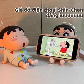 Giá Đỡ Điện Thoại Cute Hình Shin - Chan Cậu Bé Bút Chì Kệ Điện Thoại Để Bàn Dễ Thương Life Plus - GDDT01