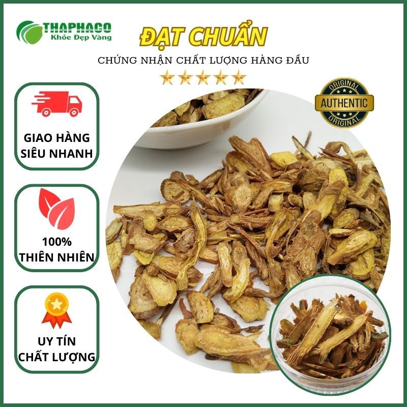 Hoàng cầm sấy khô túi lớn loại 500gram - Hàng sạch thơm cao cấp - Thảo Dược THAPHACO