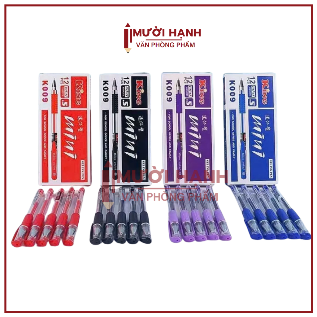 [MIMI] HỘP 12 Cây Bút Viết Gel Mini Vân Sơn VS Mini King Hàng Chuẩn ...