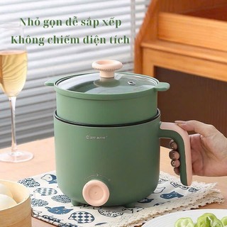 Nồi Lẩu Điện Đa Năng Có Lớp Chống Dính Điều Chỉnh Nhiệt, Nồi Lẩu Điện Mini Dung Tích 1.5 Lít - LQ