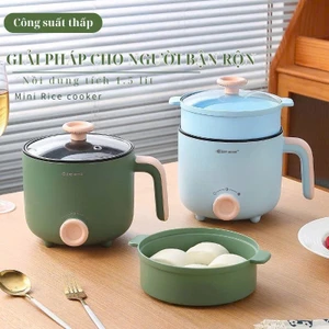 Nồi Lẩu Điện Đa Năng Có Lớp Chống Dính Điều Chỉnh Nhiệt, Nồi Lẩu Điện Mini Dung Tích 1.5 Lít - LQ