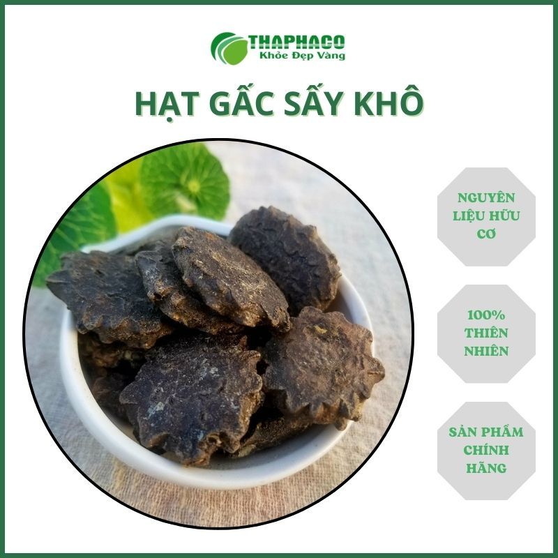 [Túi 1kg] Hạt gấc sấy khô - hàng sạch thơm cao cấp - Thảo Dược THAPHACO