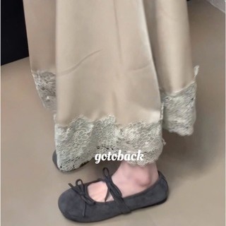 Giày Búp Bê Mary Jane Thắt Nơ Kiểu Pháp Chất Da Lộn Phù Hợp Mọi Thời Trang