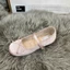 Giày Búp Bê Vải Satin Mary Jane Cao 4cm Mẫu Mới Sang Chảnh 2025