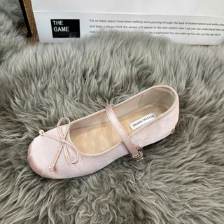 (Có Sẵn) Giày Búp Bê Vải Satin Mary Jane Cao 4cm Mẫu Mới Sang Chảnh 2025