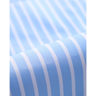 Áo Sơ Mi Nam Ngắn Tay Vải Cotton Kẻ Sọc Cổ Curban Form Loose - Routine 10S25SHS005