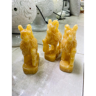 Tượng Dê Đá Hoàng Long 15cm Decor Trang Trí Nhà - Decor Phòng - Phong Thuỷ
