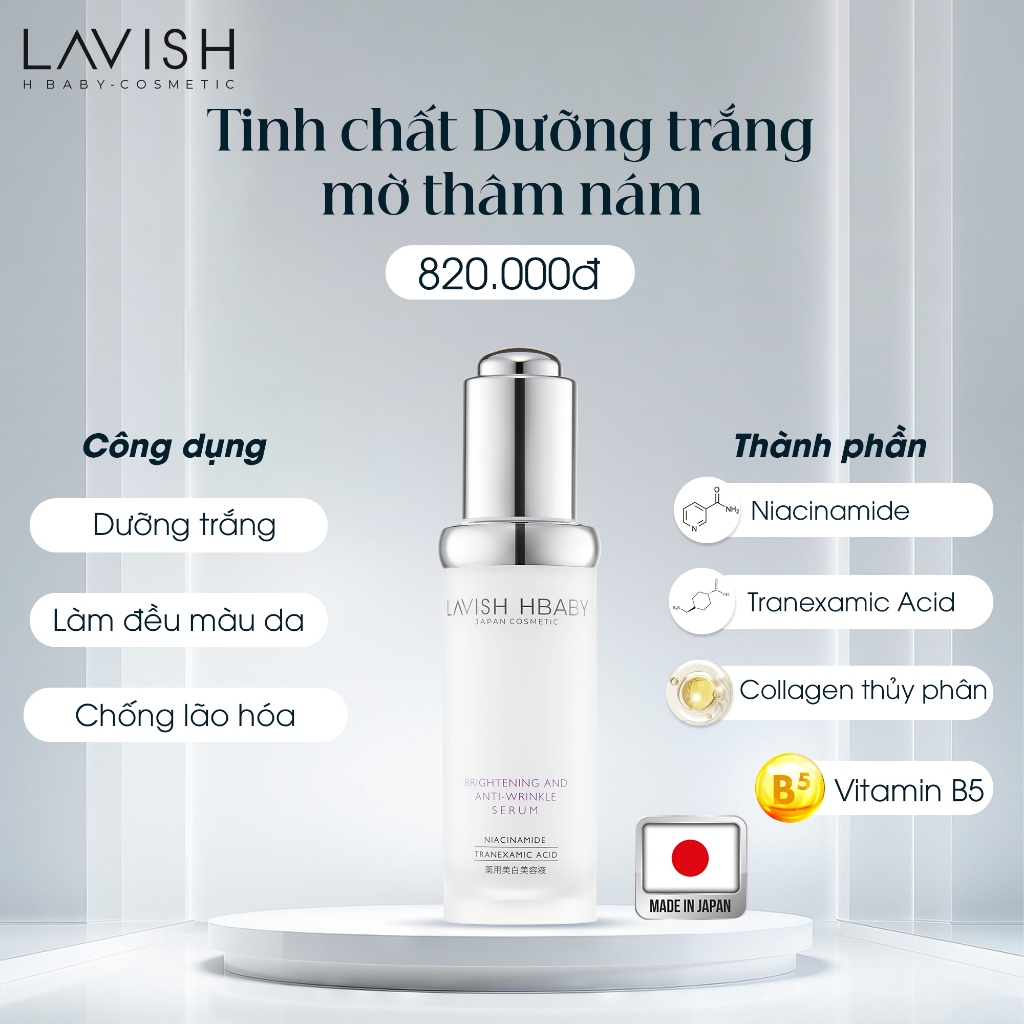 Ảnh Tinh chất hỗ trợ dưỡng trắng Lavish 28ml 3