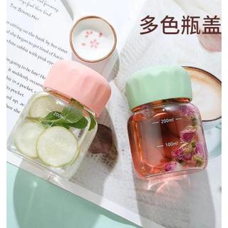 Bình nước 300ml dáng lùn thuỷ tinh xinh xắn