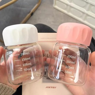 Bình nước 300ml dáng lùn thuỷ tinh xinh xắn