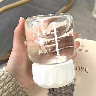 Bình nước 300ml dáng lùn thuỷ tinh xinh xắn