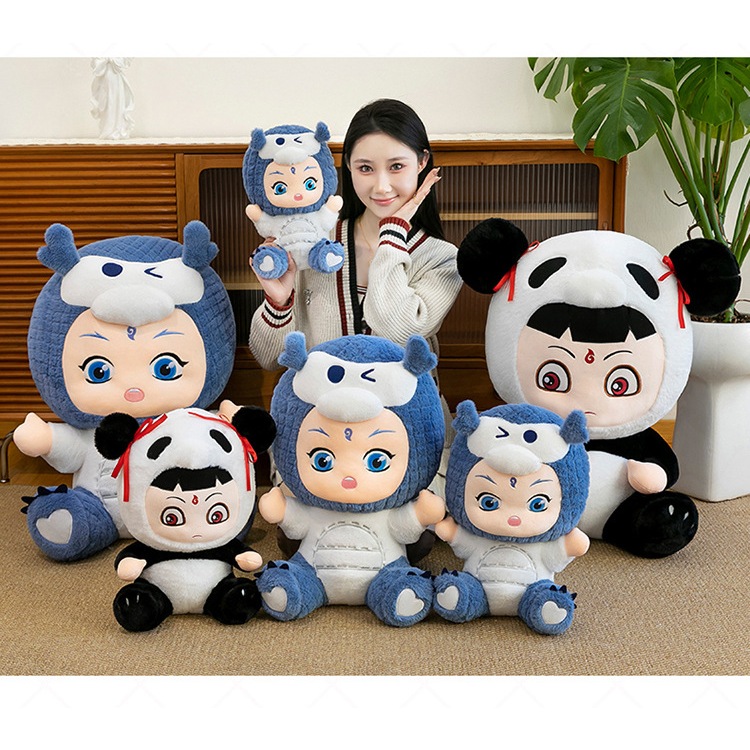 Gấu bông natra ngao bính nhân vật hoạt hình natra ma đồng giáng thế thù nhồi bông natra ngao bính dễ thương