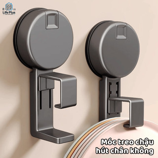 Móc Treo Chậu Nhà Tắm Hút Chân Không Chắc Chắn, Móc Treo Đồ Thau Chậu Tái Sử Dụng Nhiều Lần Life Plus - MC03