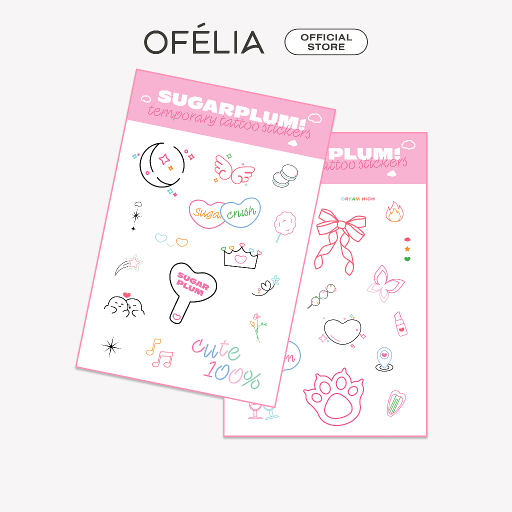Tattoo Stickers SUGARPLUM - 1 Tờ