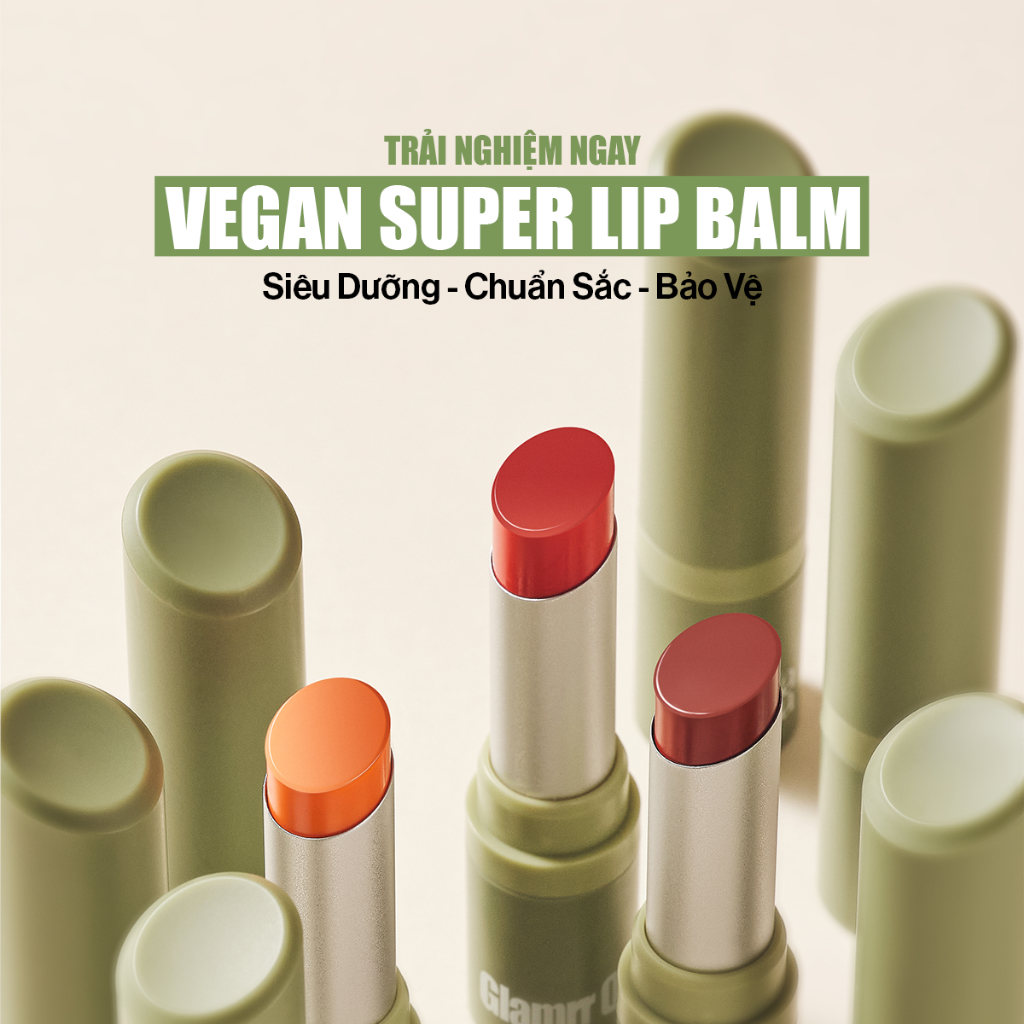 Ảnh Siêu Son Dưỡng Có Màu Thuần Chay Môi Nhạy Cảm Glamrr Q Vegan Super Lip Balm (4.5g) 3