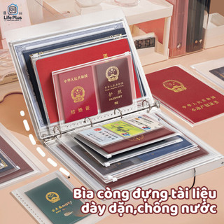 Bìa Còng A5 B5 A4, Bìa Đựng Tài Liệu Đã Đục Lỗ, Bìa Sổ Còng Lưu Trữ Hồ Sơ Văn Phòng Dày Dặn, Chống Nước Life Plus- KTL03