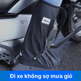 Ủng Đi Mưa - Bọc Giày Đi Mưa Cổ Cao Chống Thấm 100% Chống Trơn Trượt - Có Khoá Kéo 2 Lớp, Chất Liệu PVC Cao Cấp