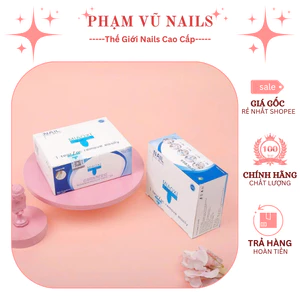 Hộp giấy bạc ủ phá gel/bột (một hộp 204 miếng giấy phá gel rất nhanh, an toàn, không cần Acetone)