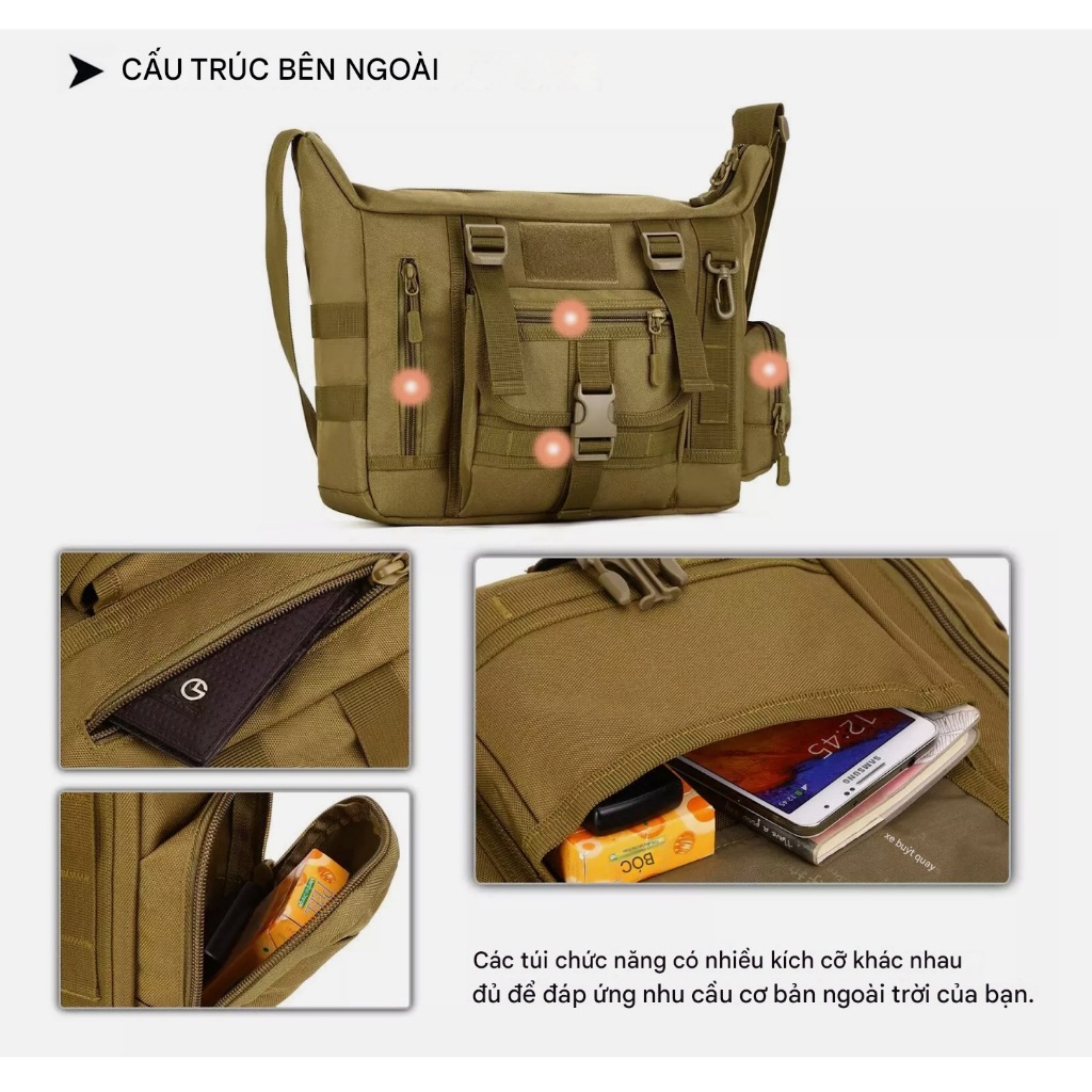 Cặp đeo vai chiến thuật COMMAN_Tactical Messenger Bag