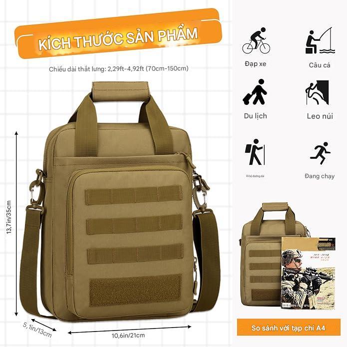 Túi đeo_cặp đeo chiến thuật COMMAN_Tactical Messenger Bag
