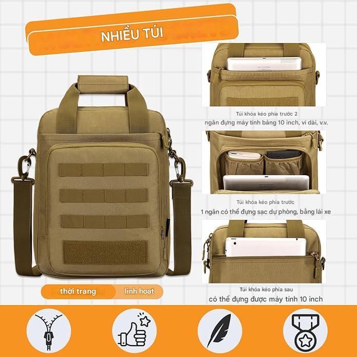 Túi đeo_cặp đeo chiến thuật COMMAN_Tactical Messenger Bag