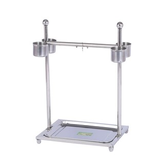 Cầu Đứng Inox Cho Vẹt Nhiều Kích Cỡ Kèm Khay Hứng Phân Và Cóng Ăn Uống