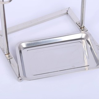 Cầu Đứng Inox Cho Vẹt Nhiều Kích Cỡ Kèm Khay Hứng Phân Và Cóng Ăn Uống