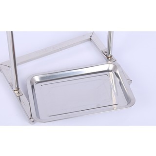 Cầu Đứng Inox Cho Vẹt Nhiều Kích Cỡ Kèm Khay Hứng Phân Và Cóng Ăn Uống