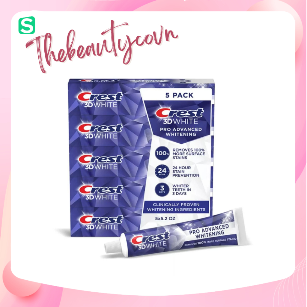(Bill US) Kem đánh răng Crest Whitening Toothpaste các dòng | Shopee ...
