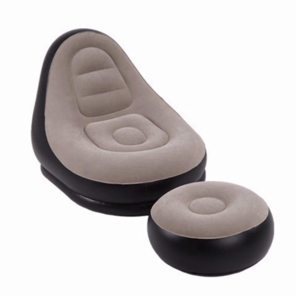 Ghế hơi Tựa Lưng,Ghế Bơm Hơi,sofa hơi Kiểu Dáng Hàn Quốc Bọc Nhung Mềm Mại ( hàng loại to )