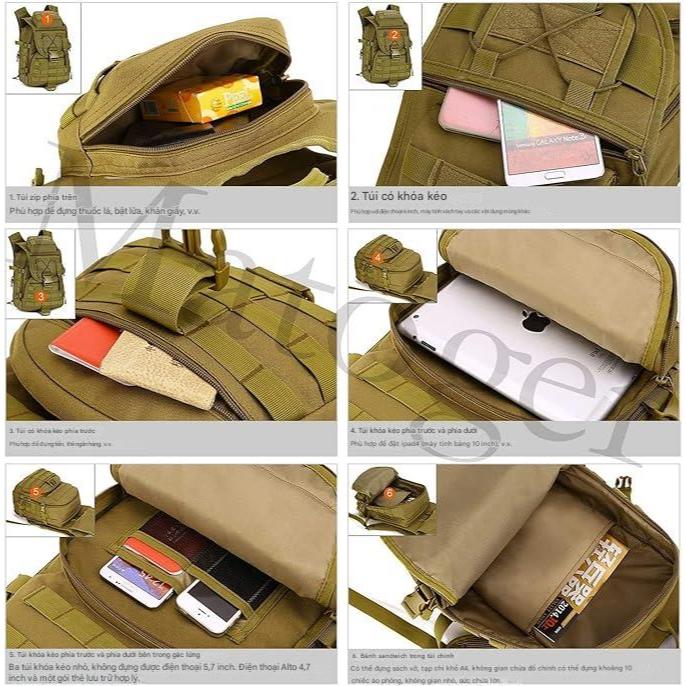 Balo chiến thuật COMMAN_Backpack Hunting Gear Rucksack