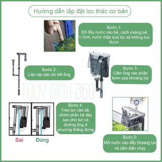 Lọc Thác Mini Coco HF-600 - Có Lọc Váng - Dùng Cho Bể Mini