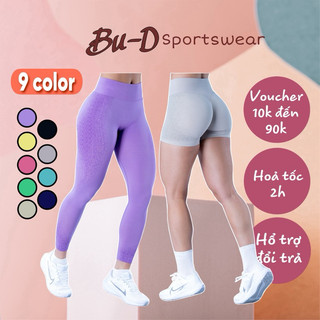 Quần Thể Thao Nữ, Quần Ngắn Và Quần Dài Tập Gym Yoga Nữ Chun Mông Dệt Kim Cao Cấp Co Giãn Thấm Hút Tốt (mã quần IGNITE)