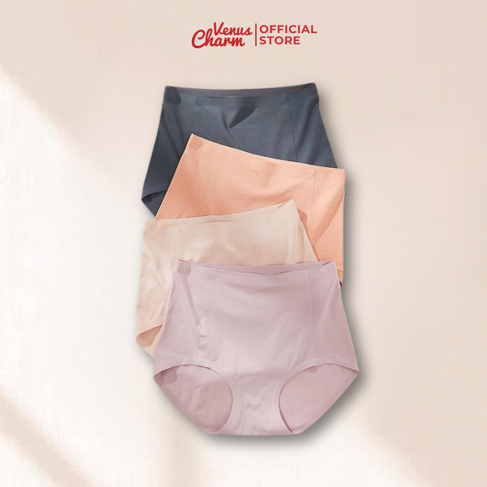 Ảnh Quần lót gen bụng không viền Venus Charm chất liệu cotton gỗ sồi mịn không đường may 08959 1