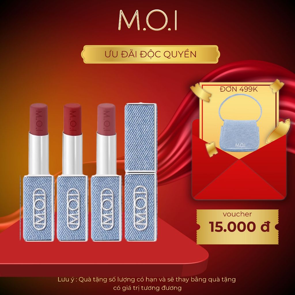 Ảnh Son lì Love M.O.I THE NEW ICONIC MOI Cosmetics 3g 1