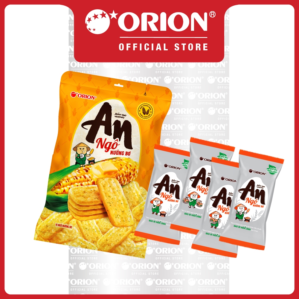 [LIVESTREAM] Combo 5 Túi Bánh Gạo An vị Ngô nướng Bơ (120g/Túi)