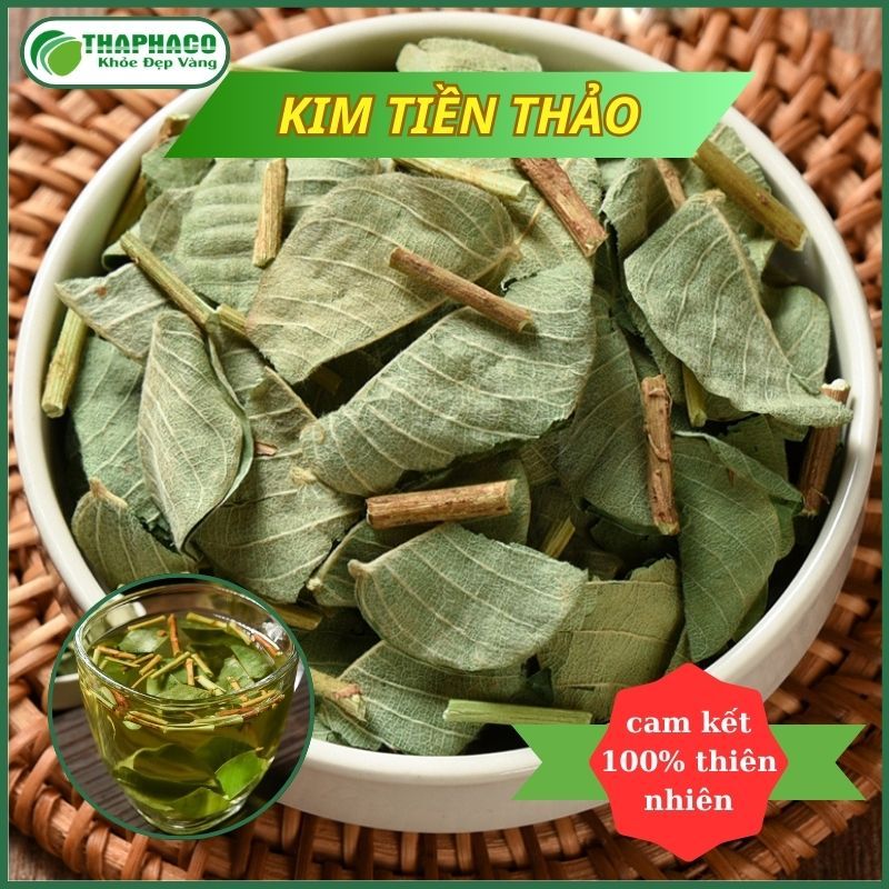 Kim tiền thảo sấy khô hàng sạch thơm cao cấp - Túi lớn loại 1kg - Thảo Dược THAPHACO