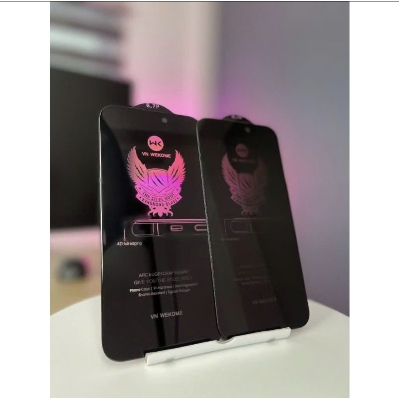 Kính Cường Lực Chống Nhìn Trộm Iphone  Wekome Kingkong X/Xs Max/11 PRM /12 PRM/13 PRM/14 Promax/15 Promax/16/16 Promax