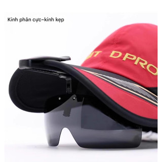 Kính phân cực  kẹp mũ nón câu cá đặc biệt tăng cường độ rõ nét dùng ng