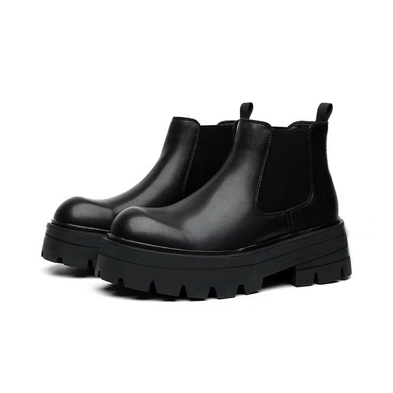 Ảnh Giày da chelsea boots thời trang INICHI G1320 đế cao 7cm 2