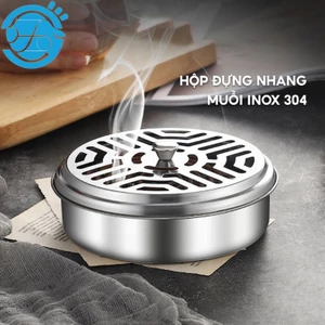 Hộp Đựng Nhang Muỗi Có Nắp Khay Đựng Nhang Muỗi 15cm Có Giá Đỡ Cuộn Nhang An Toàn Chống Bụi Hiệu Quả