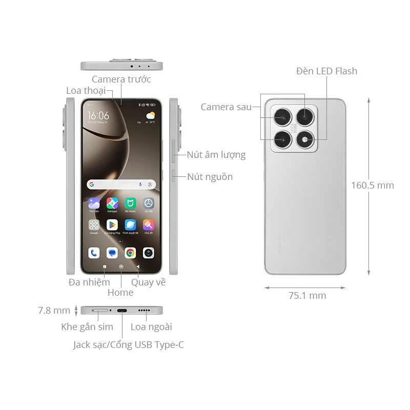 Ảnh Điện thoại Xiaomi 14T 5G 12GB/512GB -  Hàng Chính Hãng, Mới 100%, Bảo hành 18 tháng 3